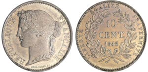 Deuxième république (1848-1852) - 10 centimes concours de Desboeufs 1848