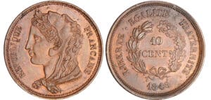 Deuxième république (1848-1852) - 10 centimes 2ème concours de Gayrard 1848 piéfort