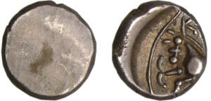 Lingons - Denier KALETEDOY (80-50 av. J.-C.) frappe uniface