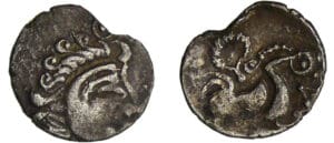 Abrincates - Quart de statère de billon (60-50 av. J.-C.)