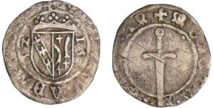 Lorraine - Duché de Lorraine - Nicolas de Vaudémont - Demi-gros 1552 (Nancy) Lorraine - Duché de Lorraine - Nicolas de Vaudémont - Demi-gros 1552 (Nancy)