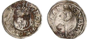 Lorraine - Duché de Lorraine - Charles III - Double denier (Nancy) contremarque Lorraine - Duché de Lorraine - Charles III - Double denier (Nancy) contremarque