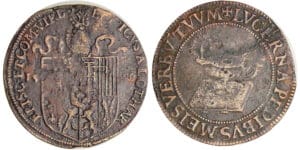 Lorraine - Evêché de Verdun - Eric de Lorraine (1593-1611) - Jeton 1596