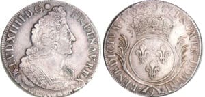Louis XIV (1643-1715) - Ecu aux palmes - 1694 9 (Rennes) Flan neuf Louis XIV (1643-1715) - Ecu aux palmes - 1694 9 (Rennes) Flan neuf
