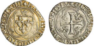 Charles VIII (1483-1498) - Blanc à la couronne - Dijon