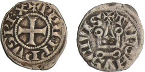 Philippe IV (1285-1314) - Obole tournois à l'O rond