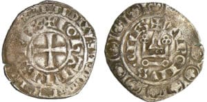 Jean II le Bon (1350-1364) - Blanc au châtel trèflé - 1ère émission 9 novembre 1353