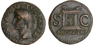 Octave Auguste - Dupondius (20-23, Rome) - Restitution de Tibère