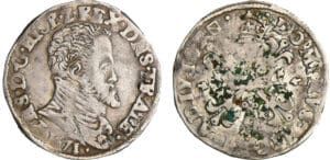 Pays-Bas - Philippe II (1555-1598) - 1/10 de thaler 1571 (Utrecht) Pays-Bas - Philippe II (1555-1598) - 1/10 de thaler 1571 (Utrecht)