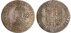 Grande-Bretagne - Elizabeth I (1558-1603) - sixpence 1561 Grande-Bretagne - Elizabeth I (1558-1603) - sixpence 1561