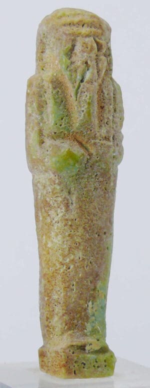 Egypte - Basse époque - Oushebti en fritte - 633-332 av. J.-C. (26ème-30ème dynastie)