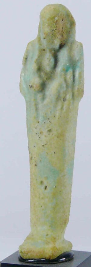 Egypte - Basse époque - Oushebti en fritte - 633-332 av. J.-C. (26ème-30ème dynastie)