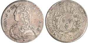 Louis XV (1715-1774) - ½ écu aux branches d’olivier - 1726 N (Montpellier) Louis XV (1715-1774) - ½ écu aux branches d’olivier - 1726 N (Montpellier)
