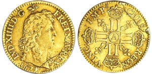 Louis XIV (1643-1715) - ½ louis d’or à la tête nue - 1674 A (Paris) Louis XIV (1643-1715) - ½ louis d’or à la tête nue - 1674 A (Paris)