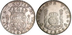 Mexique - Philippe V (1700-1746) - 8 reales 1734 MF (Mexico)