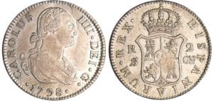 Espagne - Carlos IV (1788-1808) - 2 reales 1798 CN (Sevilla)