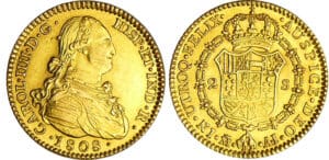 Espagne - Carlos IV (1788-1808) - 2 escudos 1808 AI (Madrid)