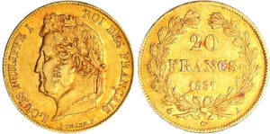 Louis-Philippe Ier (1830-1848) - 20 francs tête laurée 1837 A (Paris) Louis-Philippe Ier (1830-1848) - 20 francs tête laurée 1837 A (Paris)