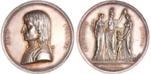 Directoire - Bonaparte 1er consul - République Cisalpine 1797-1799 - Médaille Bonaparte libérateur de la Lombardie 1797