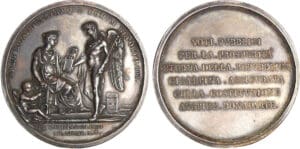 Consulat - Bonaparte 1er consul - Médaille de la constitution de la République Cisalpine à Lyon An X (1802)