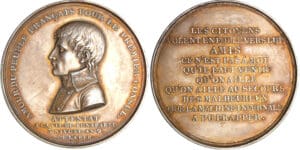 Consulat - Bonaparte 1er consul - Médaille attentat à la vie de Napoléon 1800