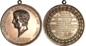 Consulat - Bonaparte 1er consul - Médaille place Bellecour à Lyon 1800