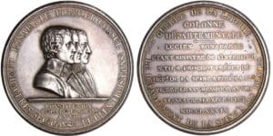 Consulat - Bonaparte 1er consul - Médaille érection de la colonne du département de la Seine 1800
