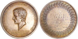 Consulat - Bonaparte 1er consul - Médaille préliminaires de la paix avec l'Angleterre 1801