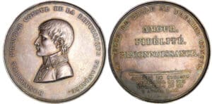 Consulat - Bonaparte 1er consul - Médaille la ville de Lille à Napoléon 1803