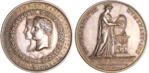Empire - Napoléon 1er - Médaille mariage à Paris avec Marie-Louise 1810
