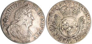 Louis XIV (1643-1715) - ½ écu aux palmes - 1694 A (Paris) Louis XIV (1643-1715) - ½ écu aux palmes - 1694 A (Paris)