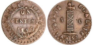 Haïti - République (1825-1849) - Centime 1840 An 37