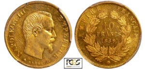 Napoléon III (1852-1870) - 10 francs grand module 1859 BB (Strasbourg)