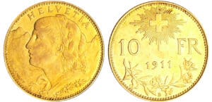 Suisse - 10 francs 1911