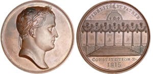Empire - Napoléon 1er - Médaille Champ de mai - Constitution 1815