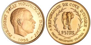 Cote-d'Ivoire - 25 francs 1966