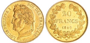 Louis-Philippe Ier (1830-1848) - 20 francs tête laurée 1846 A (Paris) Louis-Philippe Ier (1830-1848) - 20 francs tête laurée 1846 A (Paris)