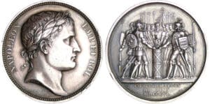Empire - Napoléon 1er - Médaille Confédération du Rhin 1806 - servant de Médaille de mariage