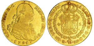 Espagne - Carlos III (1788-1808) - 4 escudos 1791 MF (Madrid)