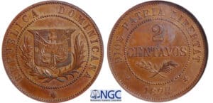 République Dominicaine - 2 centavos 1877 essai
