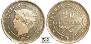 Haiti - Empire (1849-1863) - 20 centimes 1877 IB CT essai