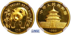 Chine - 10 yuan 1986 (Panda)