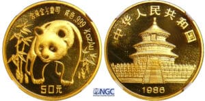 Chine - 50 yuan 1986 (Panda)