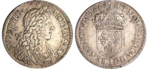 Louis XIV (1643-1715) - ½ écu au buste juvénile, 1er type - 1660 I (Limoges) Louis XIV (1643-1715) - ½ écu au buste juvénile, 1er type - 1660 I (Limoges)