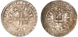 Jean II le Bon (1350-1364) - Blanc au châtel fleurdelisé - 1ère émission 16 janvier 1356