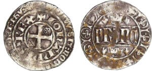 Jean II le Bon (1350-1364) - Blanc aux quadrilobes - 1er émission 31 octobre 1354