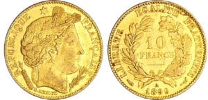 Troisième république (1871-1940) - 10 francs Cérès 1899 A (Paris) Troisième république (1871-1940) - 10 francs Cérès 1899 A (Paris)