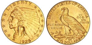 Etats-Unis - 5 dollars "tête d'indien" 1925 D (Denver) Etats-Unis - 5 dollars "tête d'indien" 1925 D (Denver)