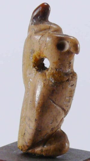 Egypte - Basse époque - Amulette en os (Horus) - 633-332 av. J.-C. (26ème-30ème dynastie)