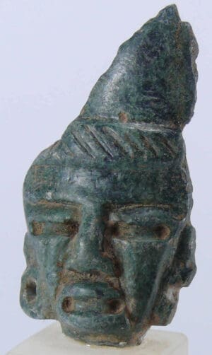 Précolombien - Mexique - Téotihuacan - Tête en pierre - 300-400